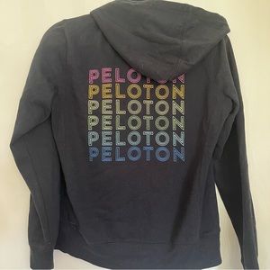 Peloton black and rainbow sweatshirt size medium